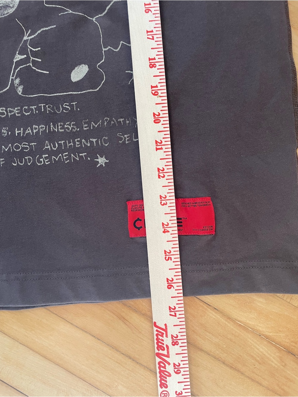 CHNGE Organic Cotton Fair Trade Boxy Fit Graphic Tee T Shirt YOU DESERVE Cat - Picture 10 of 10